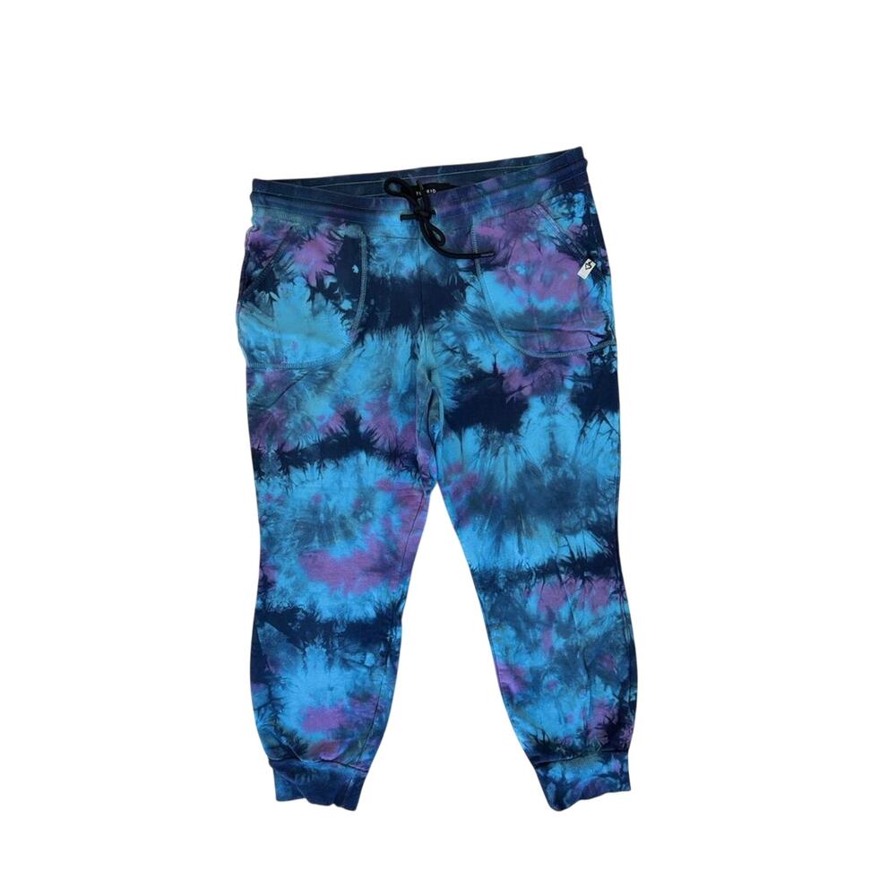 Torrid Blue & Purple Cotton Tie-Dye Jogger Pants - Plus Size 0 / Large